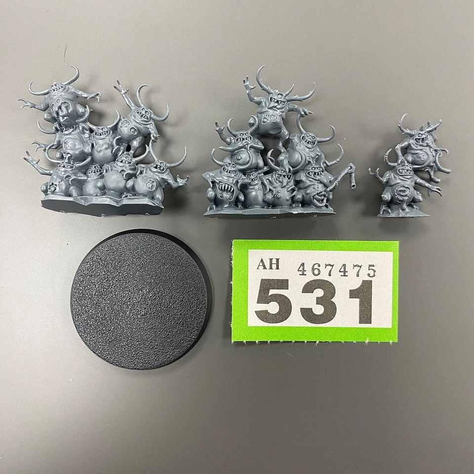 NURGLINGS SWARM MAGGOTKIN OF NURGLE DAEMONS OF CHAOS AOS DAEMONS Foto 1 de 1