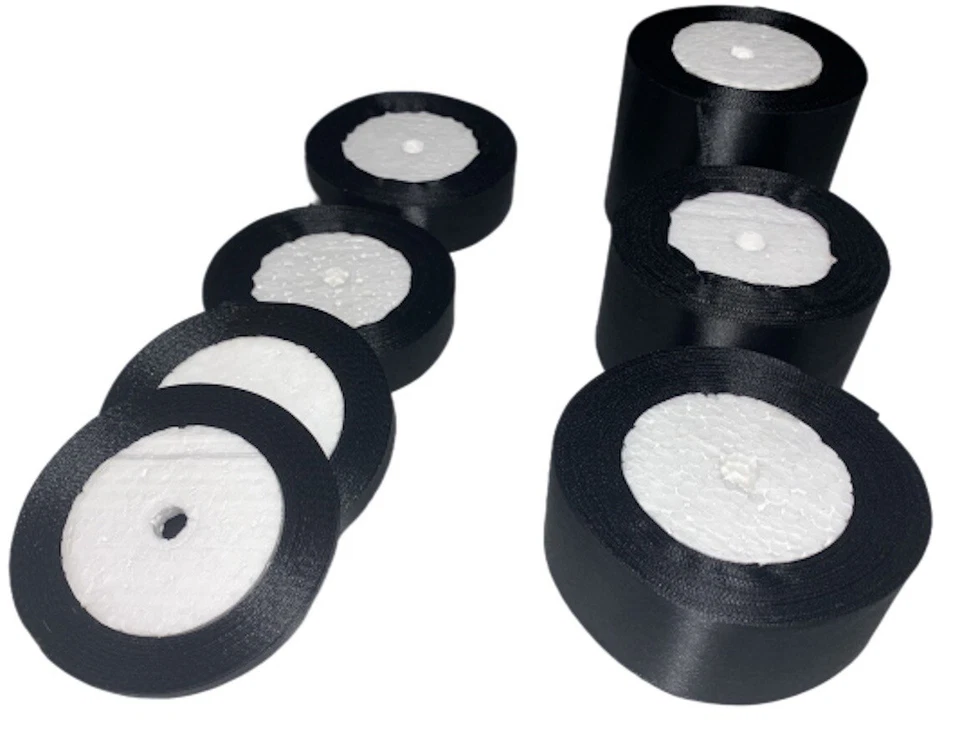 25 yards SATIN RIBBON ROLL for Crafts/Parties/Weddings/Decorations/kids hair bow - Image 1 of 4