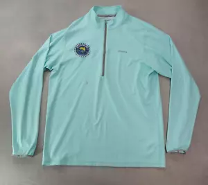 Patagonia Jacket Womens Medium Blue 1/4 Zip Lightweight Pullover Worn Wear - Picture 1 of 11