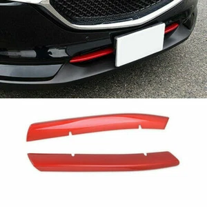 For Mazda CX-5 2017-21 Glossy Red Car Front Bumper Lower Grille Cover Trim Decor - Picture 1 of 7
