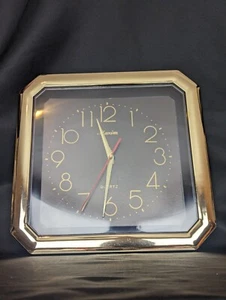 Vintage Maxim Retro Square Plastic Wall Clock Boxed Great Condition - Foto 1 di 9