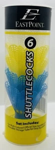 EastPoint Sports Shuttlecocks 6 Pack Multicolored & Official Size Shuttlecocks - Picture 1 of 5