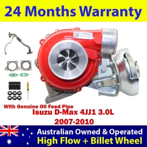 GEN1 High Flow Turbo Charger+Genuine Oil Feed Pipe For Isuzu D-Max 4JJ1 3.0L - Picture 1 of 15
