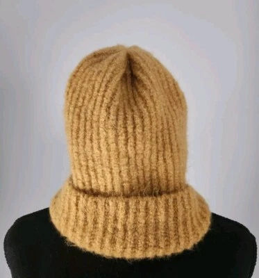 Free People womens beanie hat in camel stretchy boho One Size  - Image 1 of 4