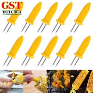 80x Corn Cob Holders Skewers Barbecue Fork Fruit Holder BBQ Kitchen Accessories - Picture 1 of 12