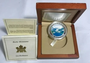 Canada Rocky Mountain 2003, coloreado plata 1 oz. Maravillas Nacionales. - Imagen 1 de 6