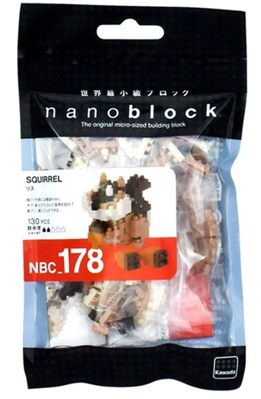 Kawada Nanoblock NBC_178 Squirrel 130pcs - Image 1 of 1