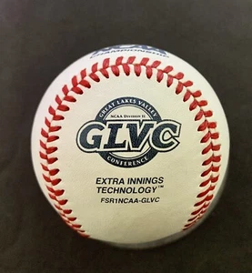 RAWLINGS OFFIZIELLE NCAA GLVC KONFERENZ BASEBALL FLACHE NAHT - GREAT LAKES VALLEY - Bild 1 von 1