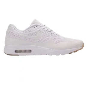 Nike Air Max 1 Ultra Moire Mens White Leather Sneakers Size 9 - Picture 1 of 10