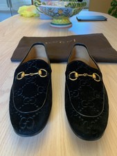 Men's Gucci Jordaan Briton GG Velvet loafer size 9. Retails $735