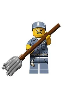 LEGO Minifigures Series 15 - No. 9 Janitor Cleaner - NEW Free Postage - Picture 1 of 3