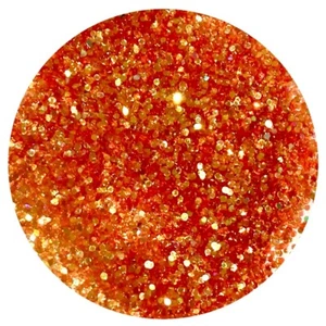 100g 1mm IRIDESCENT NEON ORANGE CHUNKY GLITTER .040” CRAFTS WALLS CLEARANCE LOT - Picture 1 of 1