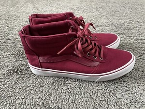 maroon vans sneakers