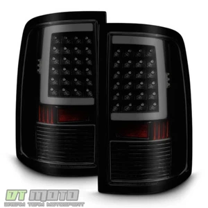 Black Smoke 2009-2018 Dodge Ram 1500 10-18 2500 3500 LED Tube Tail Lights Lamps - Picture 1 of 9
