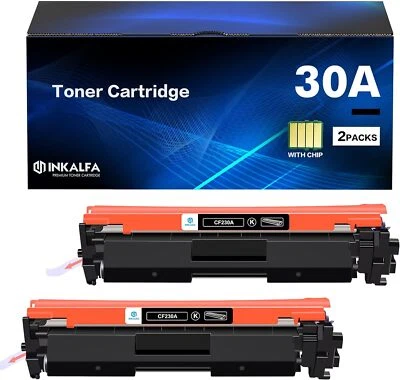 30A CF230A Toner Cartridge Black 2 Pack Compatible Replacement for HP 30A CF230A - Image 1 of 4