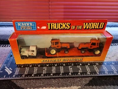 Ertl Mack Flatbed w/2  8070's AC Tractors 1/64 Diecast  Tractor Replica - Image 1 of 4