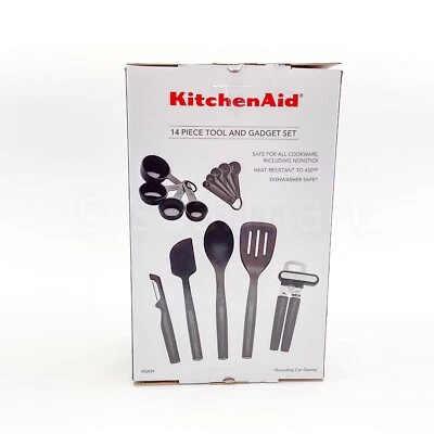 KitchenAid Black Tool and Gadget Cooking 14-Piece Set spatula New - Image 1 of 4