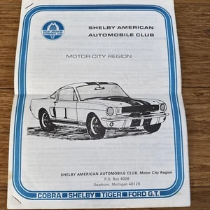 Shelby American Automobile Club Motor City Region Magazine - Picture 1 of 4