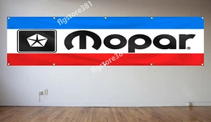 Mopar Banner Flag 2X8ft Dodge Chrysler Plymouth Flag Garage Shop Man Cave Flag - Bild 1 von 2