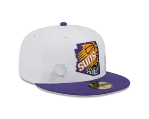 Phoenix Suns NBA New Era White State 59FIFTY Fitted Hat - Picture 1 of 7