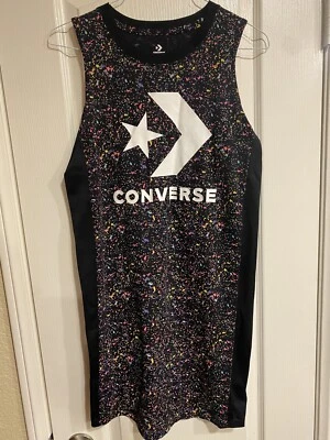 Converse One All Star Girls Kids Youth Tank Top Shirt Dress  Converse Logo SZ XL - Image 1 of 4