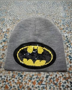 DC Comics Batman Beanie Hat Youth Reversible Flip Sequin Multi Colored - Picture 1 of 8