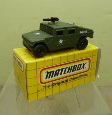 Matchbox Hummer 1993 MB3 Military Superfast Green New In Box Humvee - Image 1 of 4