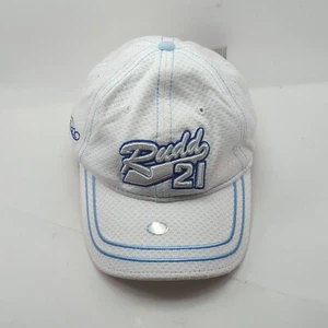 Neu mit Etikett Nascar Ricky Rudd 21 Strapback verstellbar weiß Mesh Hut Team Kaliber  - Bild 1 von 7