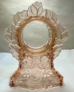 Walther & Söhne Art Deco Pink Glass 'Waltraut' Clock Holder - Space for Clock - Picture 1 of 8