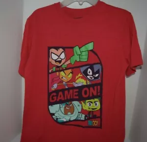 T-SHIRT RED GAME ON - TEEN TITANS GO - TAGLIA TEEN XL (14) - Foto 1 di 4
