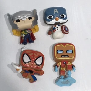 Funko Pop Minis 4 Stück Christmas Capt America Iron Man Spicerman Thor - Bild 1 von 6