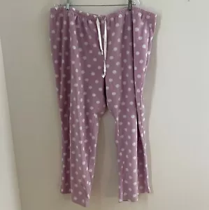 Pyjamagram, Größe 3X Damen, Pyjamahose, gepunktet, rosa, Kordelzug " - Bild 1 von 7