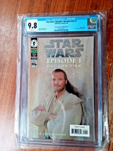 CGC 9.8 GRADED STAR WARS QUI GON JINN #1 COMIC DARK HORSE + VARIANTS LIAM NEESON - Picture 1 of 4