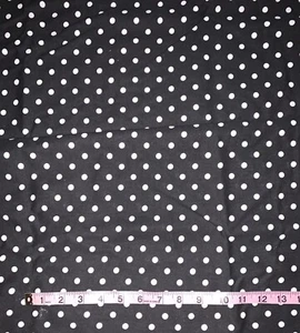 NEW~Fabric~Knit~Cotton~Black/White~Polka Dots~Fun/Trendy/Clothing/Leggings - Picture 1 of 1