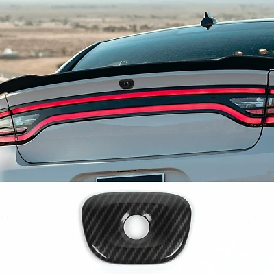 Carbon Fiber Rear Tailgate Camera Cover Trim for Dodge Charger 2015+ Accessories Foto 1 de 4