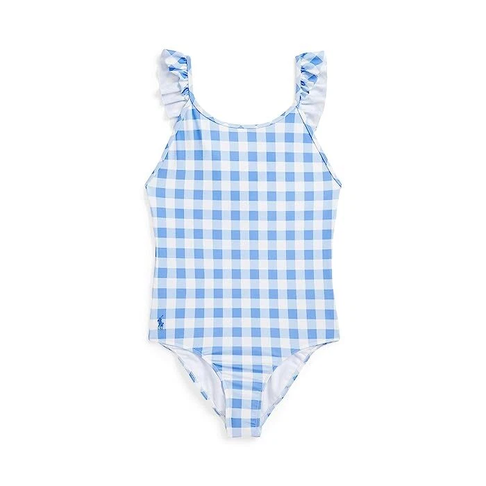 Polo Ralph Lauren 296552 Traje de baño de una pieza con guinga para niños talla 14 (niños grandes) Foto 1 de 1