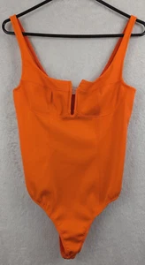 ASTR The Label sz L One Piece Bodysuit orange stretchy sleeveless tank 2883 - Picture 1 of 4