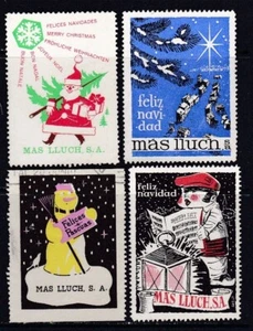 España - Vñetas Publicitarias - Mas Lluch - Feliz Navidad - Imagen 1 de 2