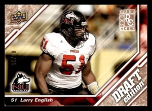 Bozza Upper Deck 2009 #124 Larry English Rookie Gold #d/25! NIU - Foto 1 di 2