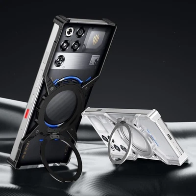 Funda con soporte magnético de metal sin borde para ZTE nubia RedMagic 11 10s 10 9 9s 8s Pro + Foto 1 de 4