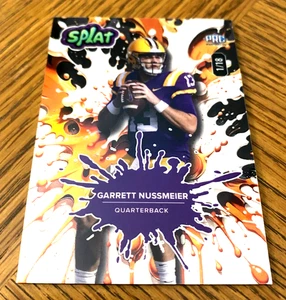 2025 Wild Card "Splat" Football Garrett Nussmeier #'d 1/18 SSP PRC - LSU TIGERS - Picture 1 of 2