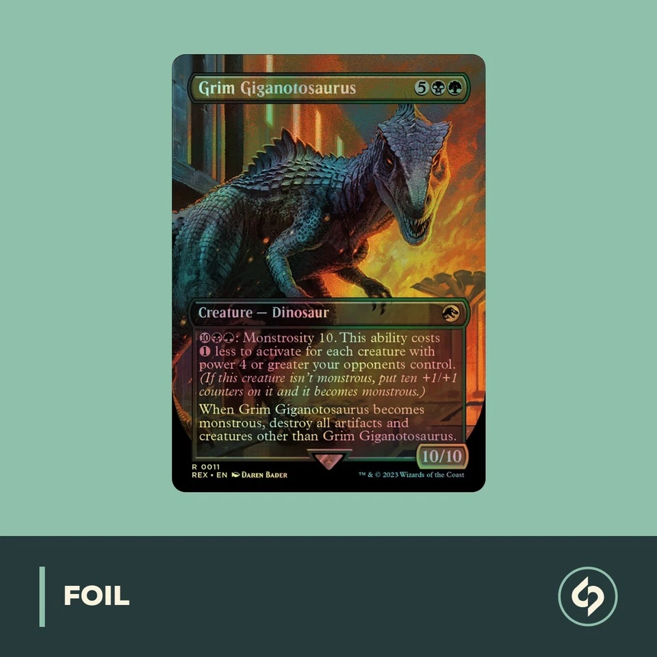 MTG | Grim Giganotosaurus | SHOWCASE | JURASSIC WORLD | NM | EN | FOIL - Bild 1 von 1