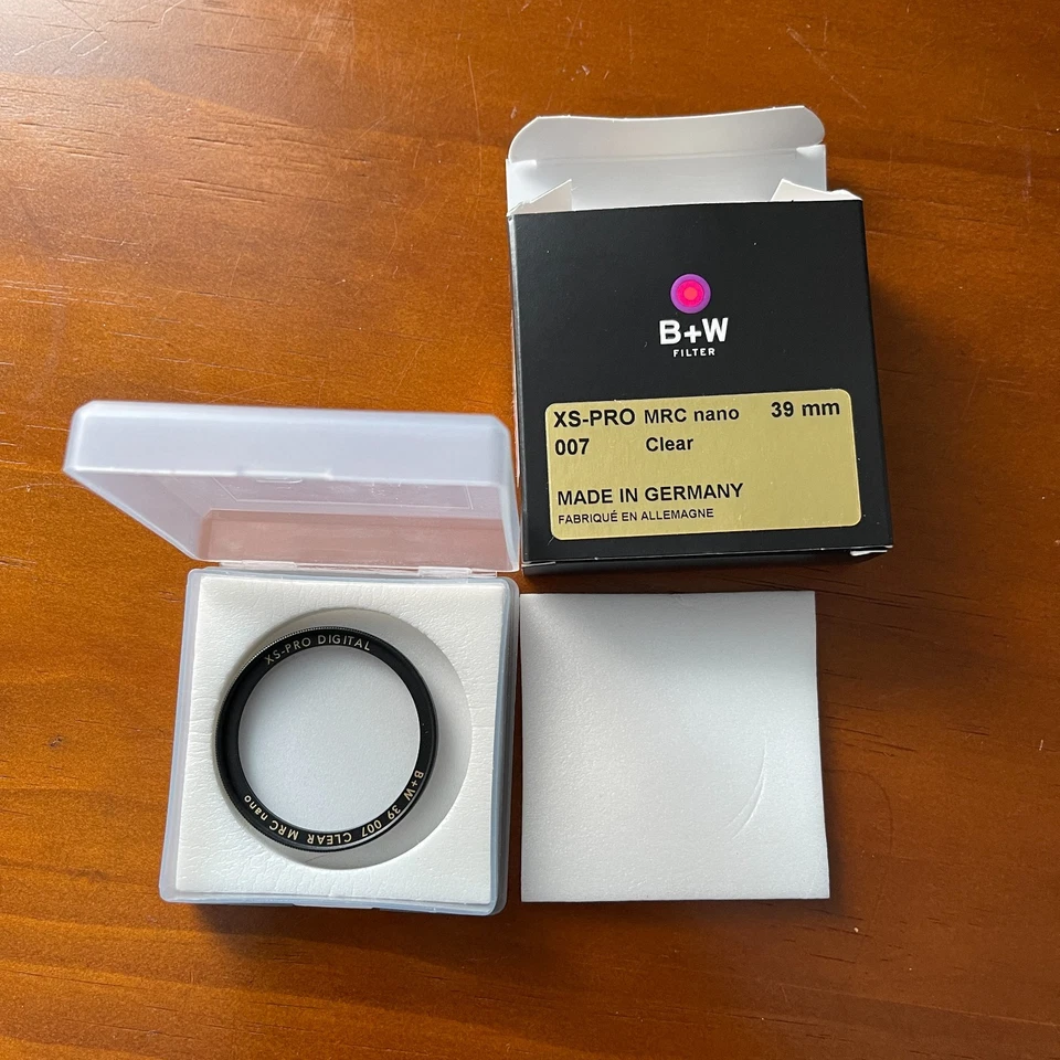 B&W XS-PRP MRC nano 39mm 007 Clear Made in Germany - Image 1 of 1