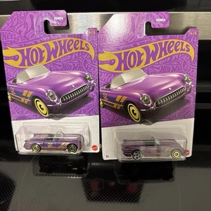 Hot Wheels ERROR & REGULAR VERSIONS 2025 57th Anniversary 1955 C1 Corvette - Picture 1 of 4
