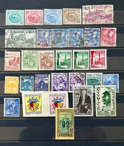 Tunisia old Classic Stamps Lot of 30 stamps used /1 - Picture 1 of 1