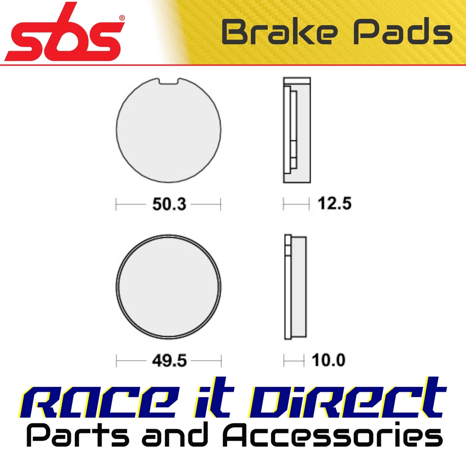 Brake Pads for SUZUKI GT 550 1973-1977 Front Street SBS - Image 1 of 4