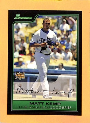 2006 Bowman Draft Picks & Prospects #BDP1 Matt Kemp Los Angeles Dodgers Rookie - Image 1 of 2