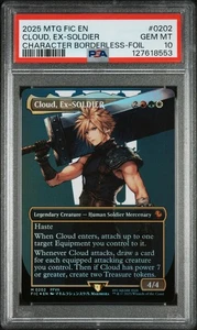 2025 MTG Final Fantasy Borderless Foil Cloud Ex-Soldier PSA 10 Gem Mint - Bild 1 von 2