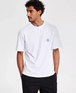 Hugo Boss Herren T-Shirt Niley Kurzarm Rundhals Logo Weiß Gr. L - Bild 1 von 4