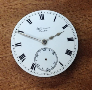 J.W BENSON Pocket Watch Movement -  41.2mm diameter - Restoration / Repair - Picture 1 of 4